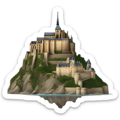 mont st michel sticker