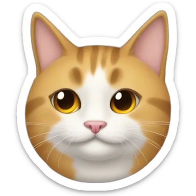 Um gato fazendo eu te amo em libras sticker