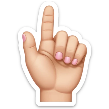 pinky finger sticking out of fist sticker