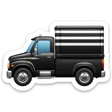 Adidas white stripes black truck sticker