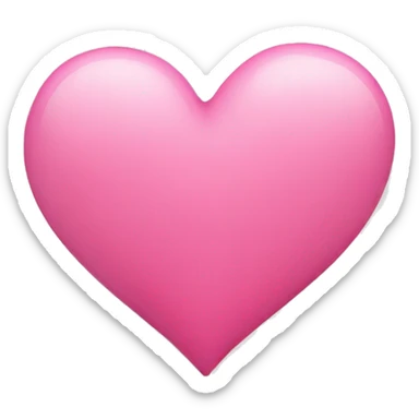 Pink heart sticker