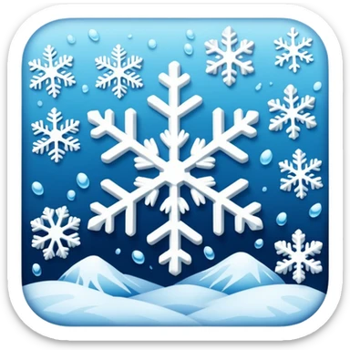 Snowflakes in winter morning sticker