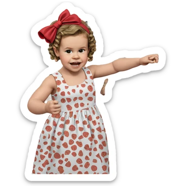 realistic fine art parody girl sticker