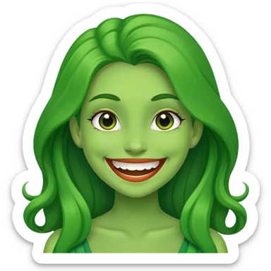 Shrek as a girl sticker