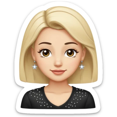 A face with one raised brow, a smirk, and a wink. Long lashes or subtle eyeliner for girly detail. Maybe a tilted head pose with a hand-on-hip silhouette or a tiny sparkle accent to emphasize confidence. sticker