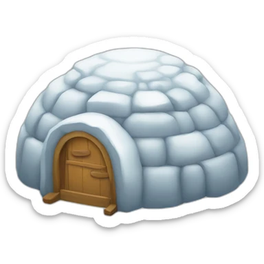 igloo music symbol  sticker