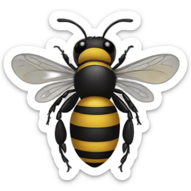 Tattoo bee sticker