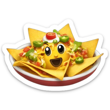 mexican nachos sticker
