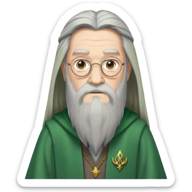 Albus Dumbledore green sticker