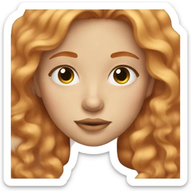 Girl sleeping aesthetically strawberry blonde hair  sticker