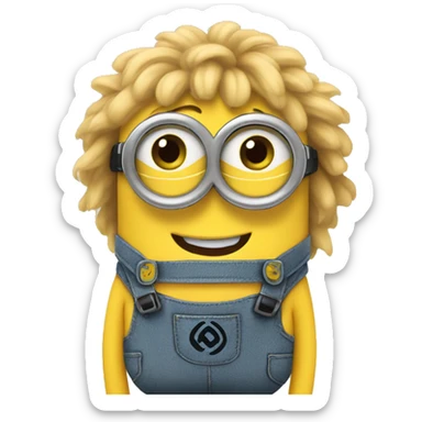 Created  an lovely emoji minion sticker