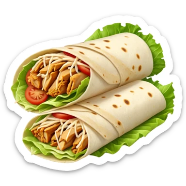 honey adobo chicken wrap from just salad sticker