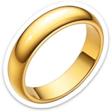 Gold ring from Sonic the Hedgehog game sticker