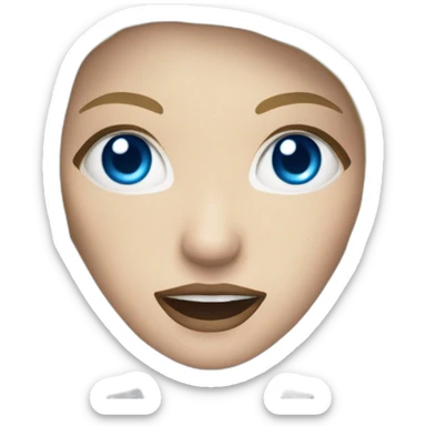 beautiful vampire woman with long blonde hair and blue eyes and wielding knives sticker