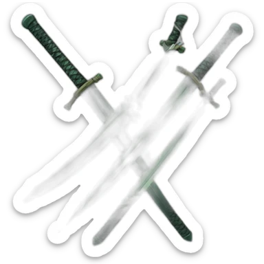 Roronoa Zoro 3 swords angry sticker