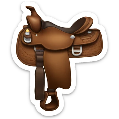 Western saddle sticker