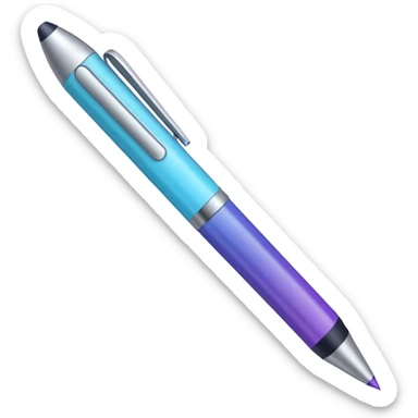 Depict a stylus or digital pen drawing colorful lines, suggesting creativity and UI/UX work. Include soft glowing accents or gentle motion to make it feel dynamic and exciting. Use soft blues, purples, and cream colors that complement the dark background. Style: modern, playful, and professional. sticker