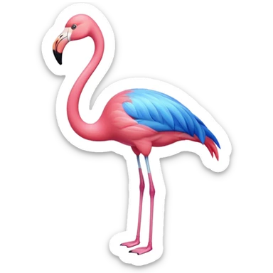 Blue Flamingo 🦩 sticker