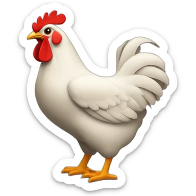 Noir qui mange du poulet sticker