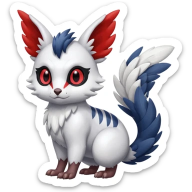 Shiny Furret-Absol-Trico-Hybrid (Full body) sticker
