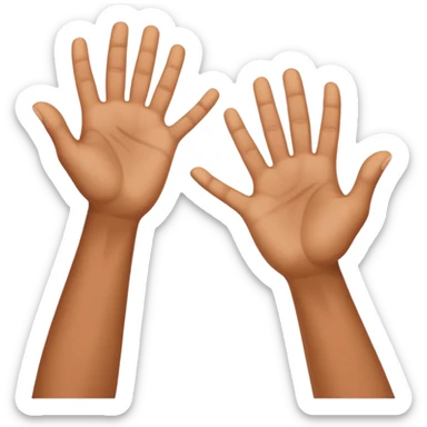 thank you 2 hand  sticker