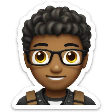 Boy asking someone to play Roblox sticker