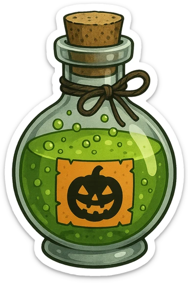 Halloween potion, remove background sticker