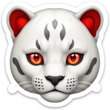 white panther emoji. As one would see on discord, that looks like Samuel Ayers from "The Smoke Room". make sure his eyes are red sticker