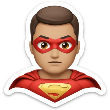 Generate super hero abstract emoji, father in superhero family sticker