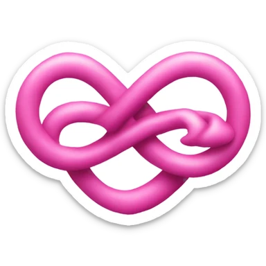 Infinity love pink  sticker