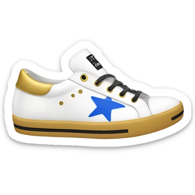 Shoes golden goose with stars sticker