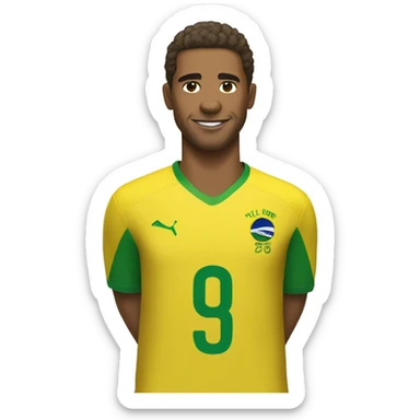 Brazilian soccer player wearing Kyle outta Jersey  sticker