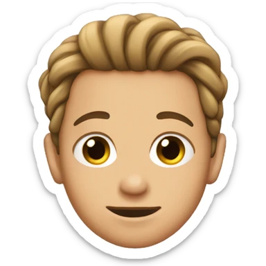 Hair tuck behind ear  sticker