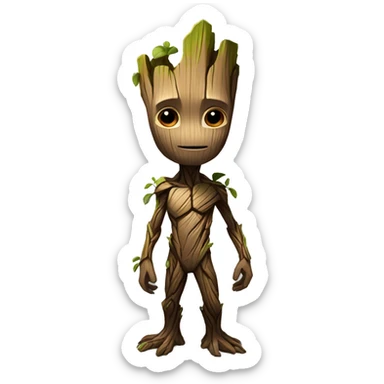 Groot full body sticker