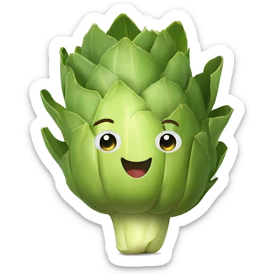 thumbs up artichoke sticker