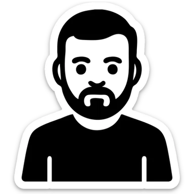 Emoji of Vladimir Zelensky waist-length, arms and shoulders within frame sticker