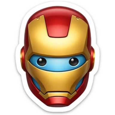 Generate a ironman emoj sticker
