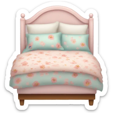 pretty bed  sticker