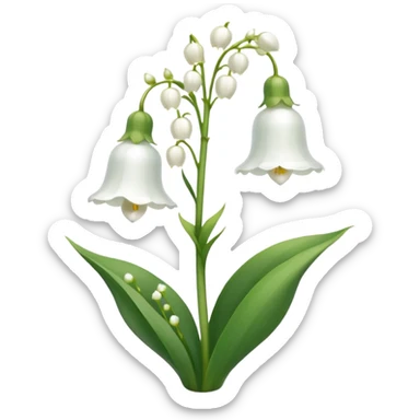lily of the valley sticker