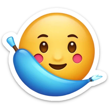 Create a verify parody badge  emoji with this ✅🔵 sticker