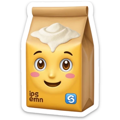 flour package sticker