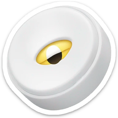 white screw-top contact lens case sticker