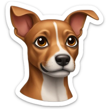 Pincher enano marron sticker