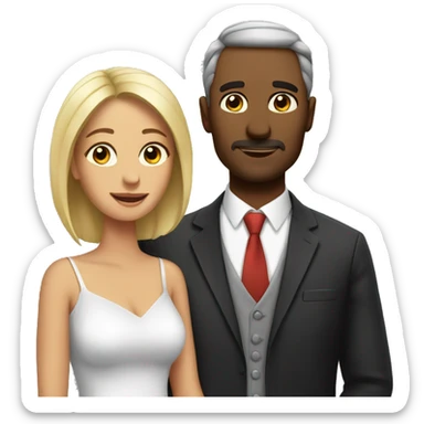 Wife husband love sticker