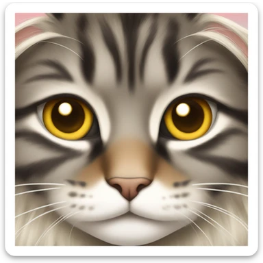 Norwegian forest cat  sticker