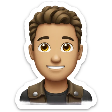 Mi novio y yo abrazados sticker