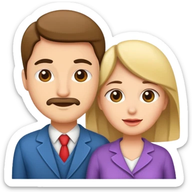 Husband and wife sticker