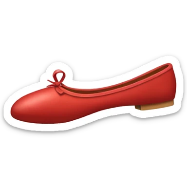 Red ballet shoes sticker