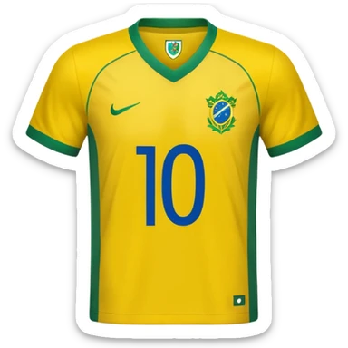 shirt of brazil number 10 sticker