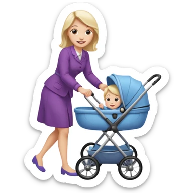 pram walk sticker